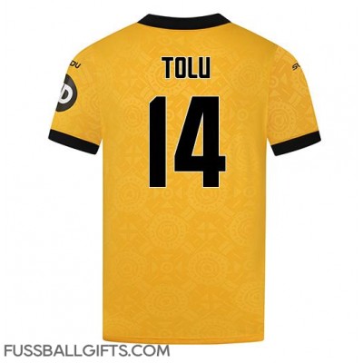 Wolves Tolu Arokodare #14 Fußballbekleidung Heimtrikot 2025-26 Kurzarm Wolves Tolu Arokodare #14 Fußballbekleidung Heimtrikot 2025-26 Kurzarm